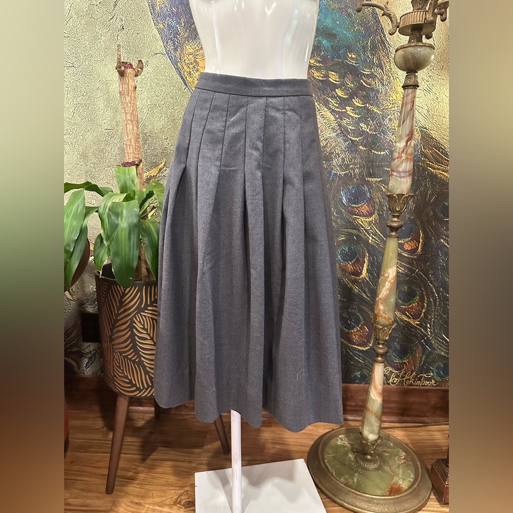 Gray Midi Skirt